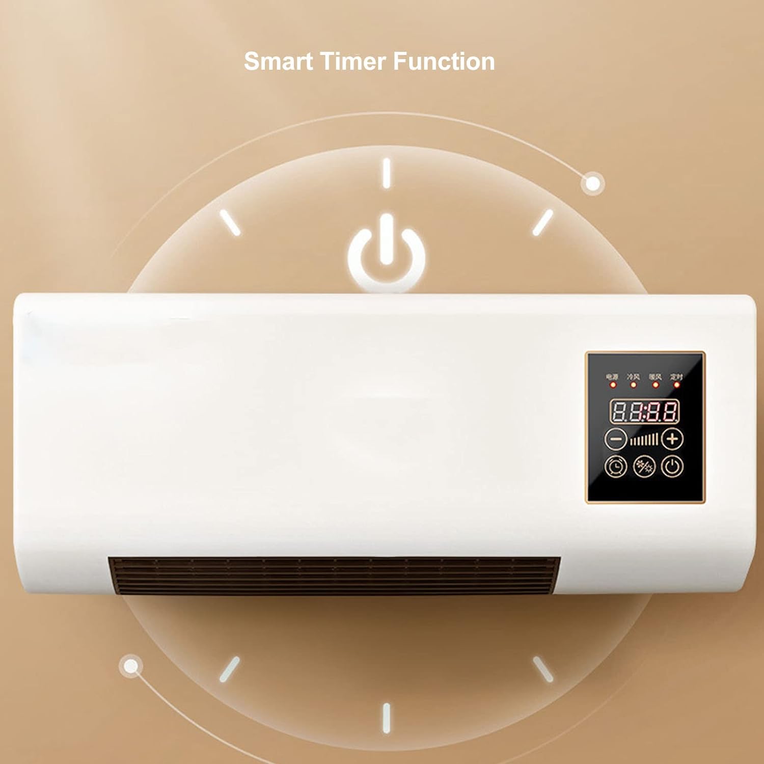 2-in-1 Wall-Mounted Electric Heater & Air Conditioner – Remote Control | German Engineered